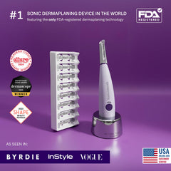 MICHAEL TODD Sonicsmooth held in hand showing compact size and travel convenience