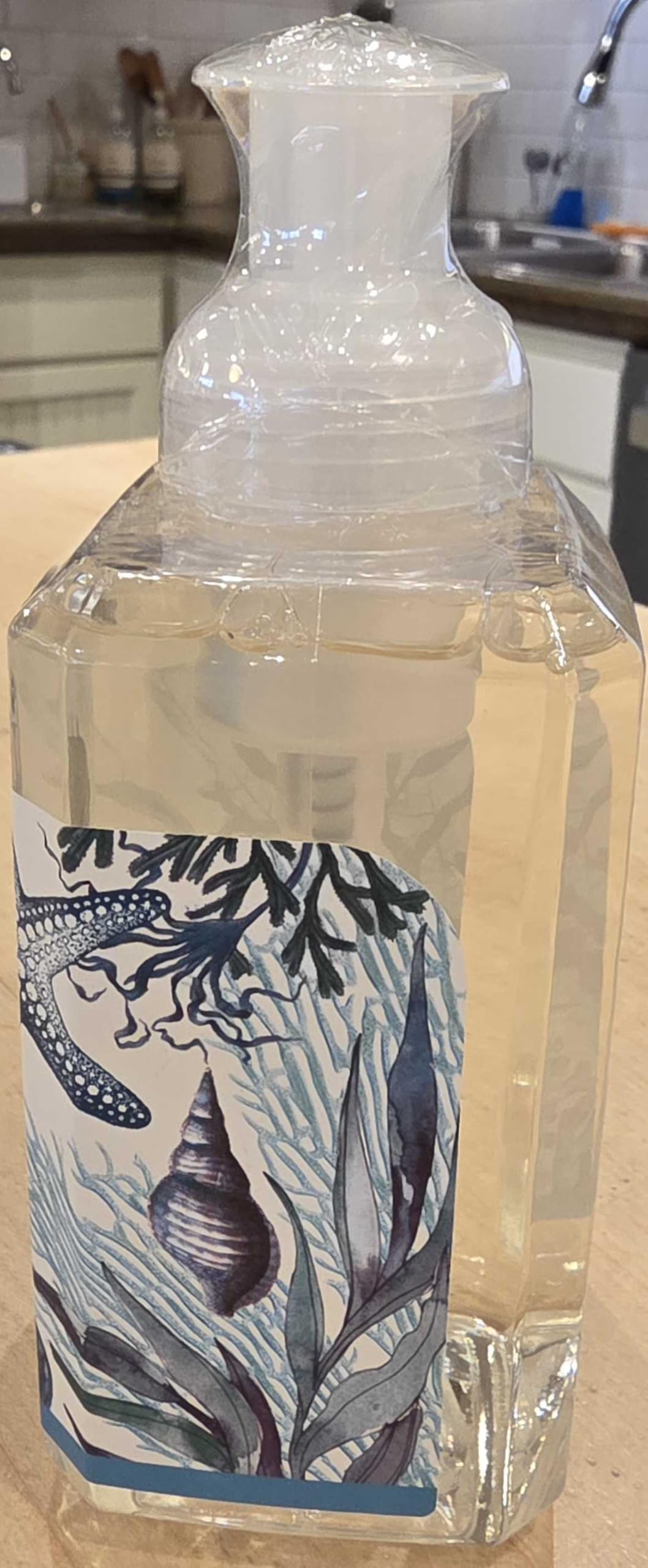 Michel Design Works soap on vanity illustrating coastal scent and polished decor benefit
