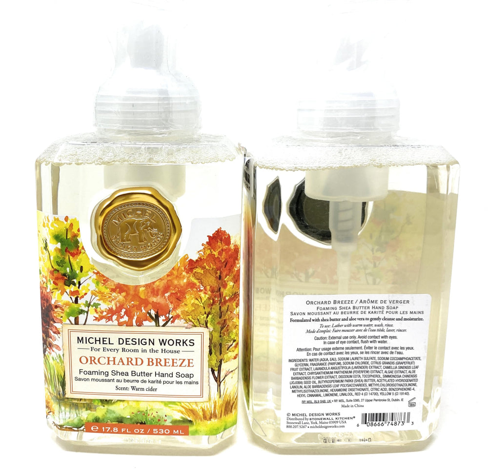 Michel Design Works front packaging showing Orchard Breeze bottle and capacity benefit