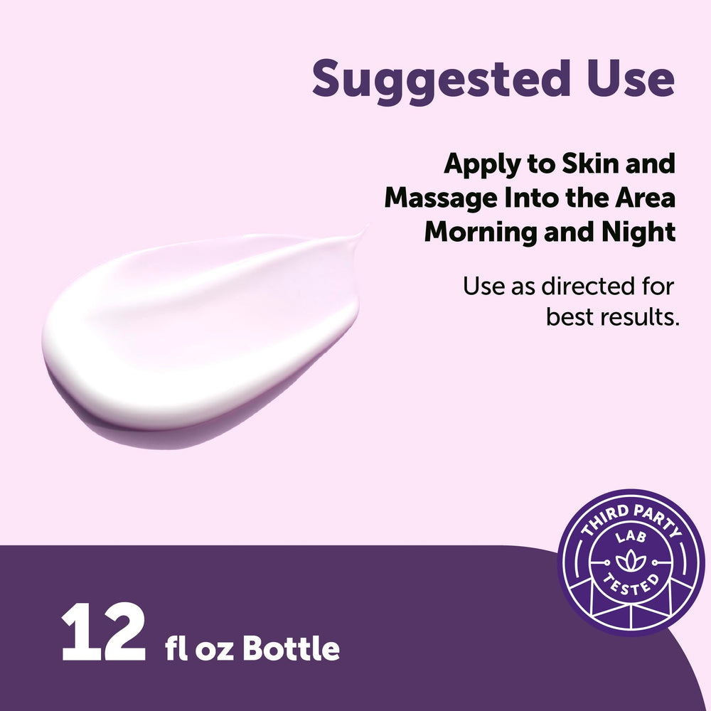Micro Ingredients lotion texture close-up showing fast-absorbing, non-greasy finish