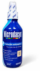 Microdacýn spray bottle front label showing volume and easy-spray benefit