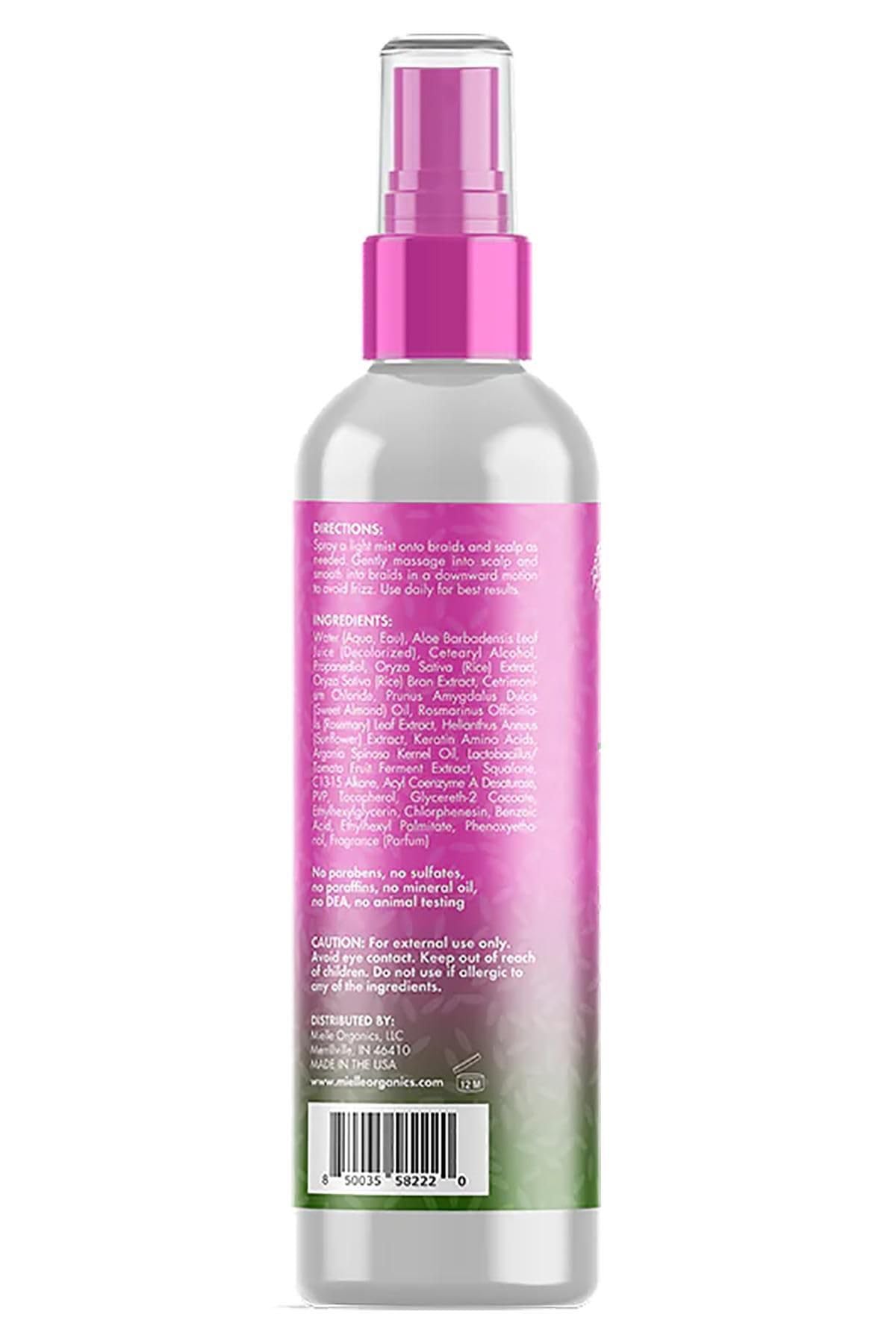 Mielle Organics close-up of spray nozzle and lightweight formula for easy application