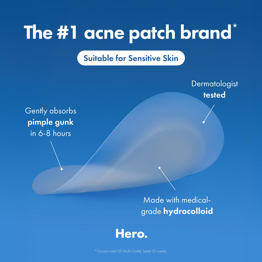 Close-up of Mighty Patch with white absorption visible showing protective action