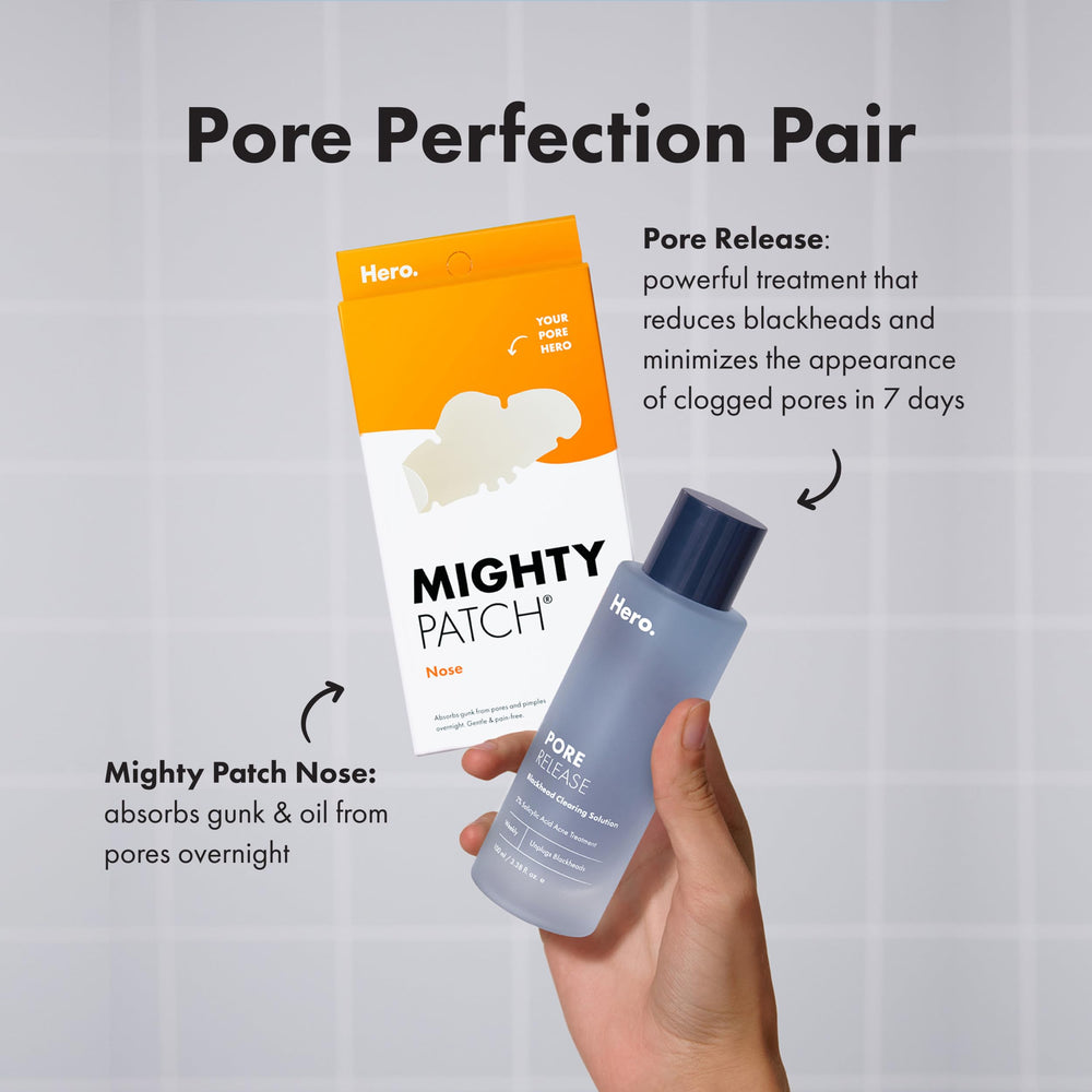 Mighty Patch in a bathroom setting suggesting easy at-home use
