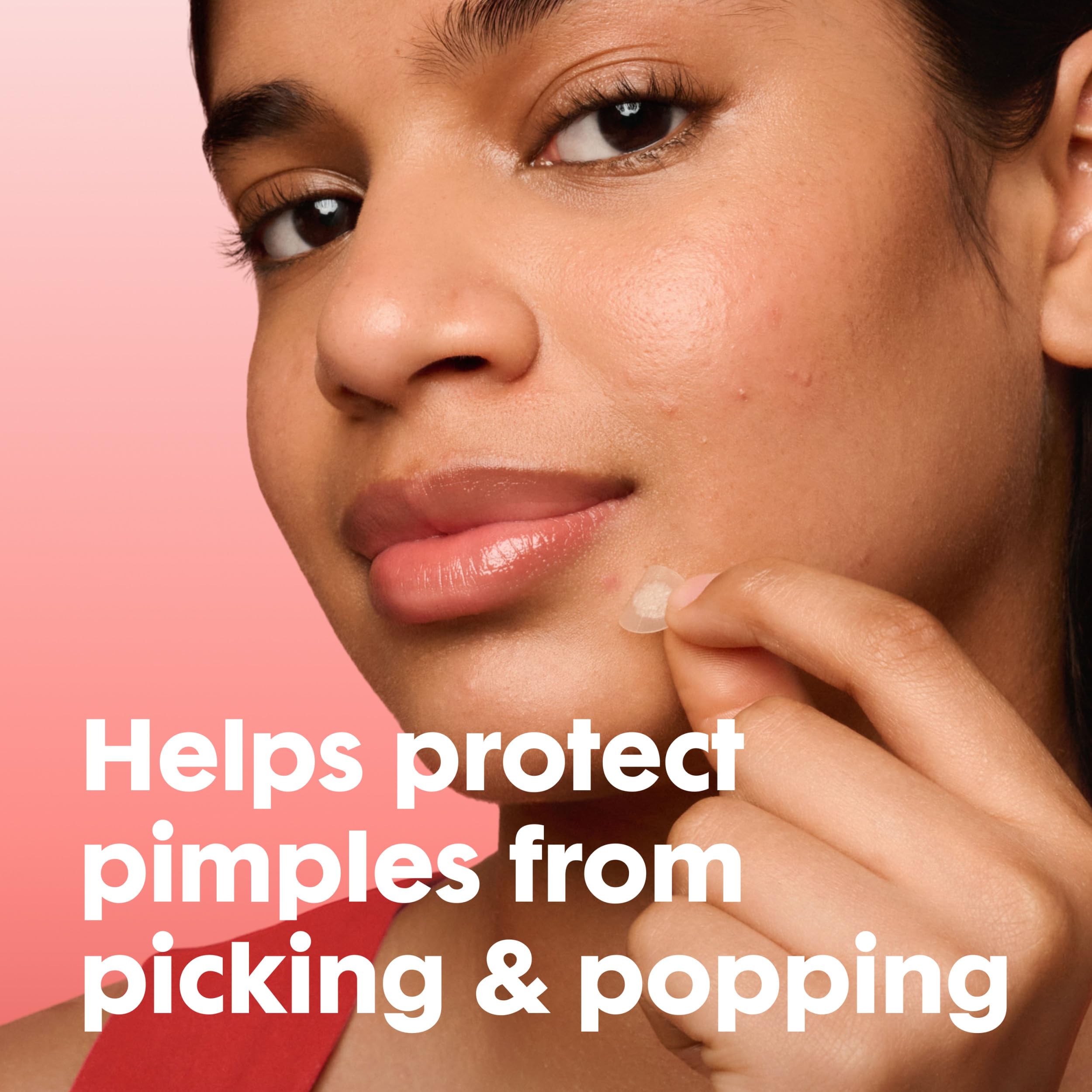 Close-up of Mighty Patch translucent texture, invisible coverage benefit