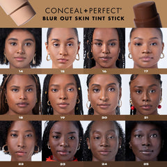 Milani application with fingers demonstrating easy, streak-free blending