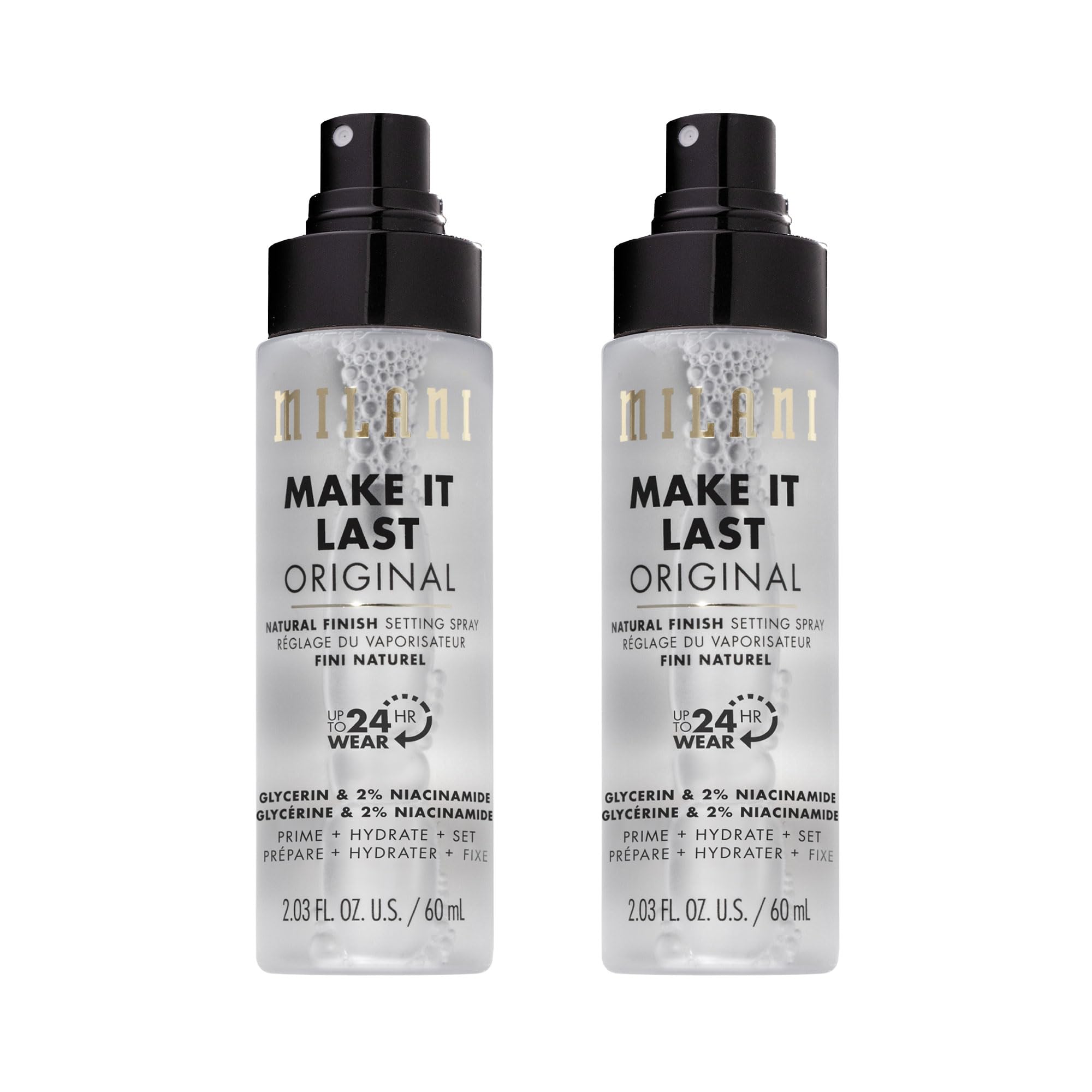 Milani front packaging showing product and 2-pack convenience