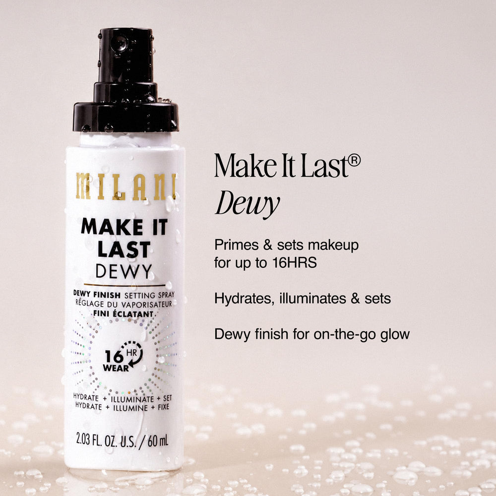 Milani texture fine mist closeup revealing lightweight feel and even coverage