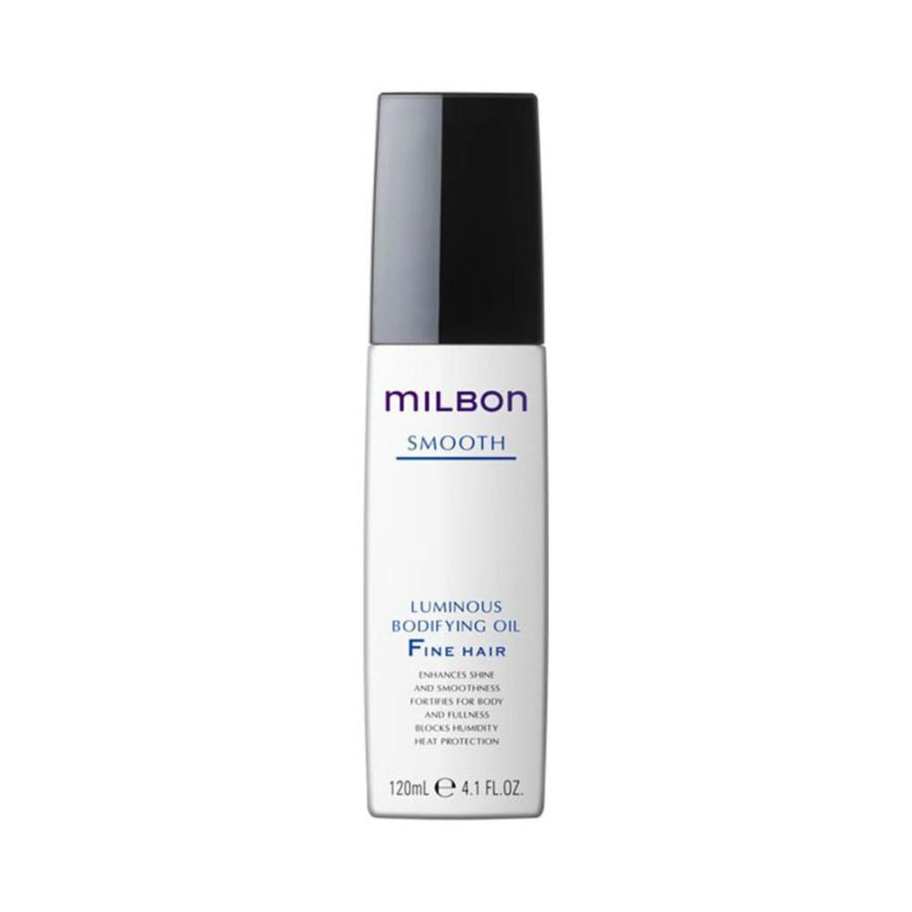 Milbon bottle front packaging showing label and lightweight body boost