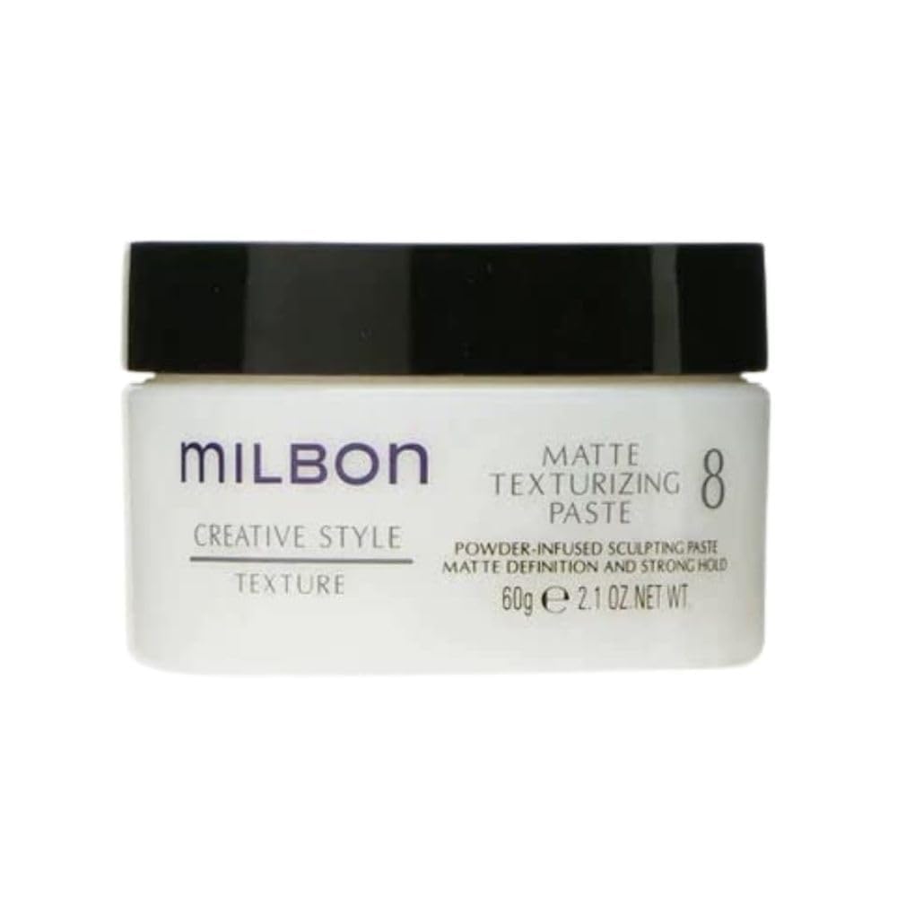 Milbon matte texturizing paste front packaging showing label and size - professional finish