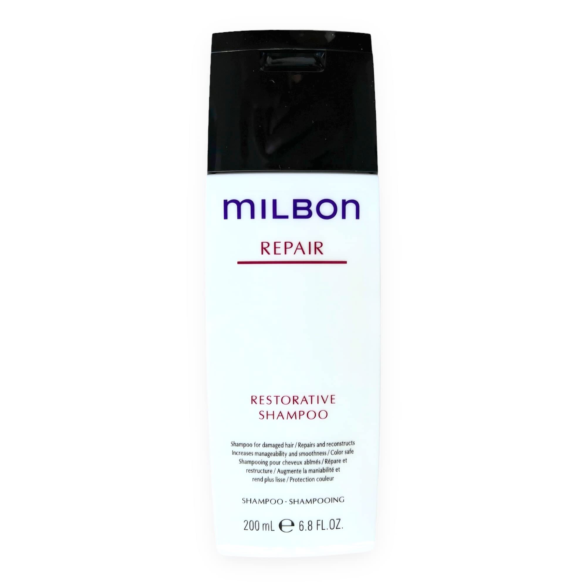 Milbon creamy lather texture on hand, shows nourishing formula action