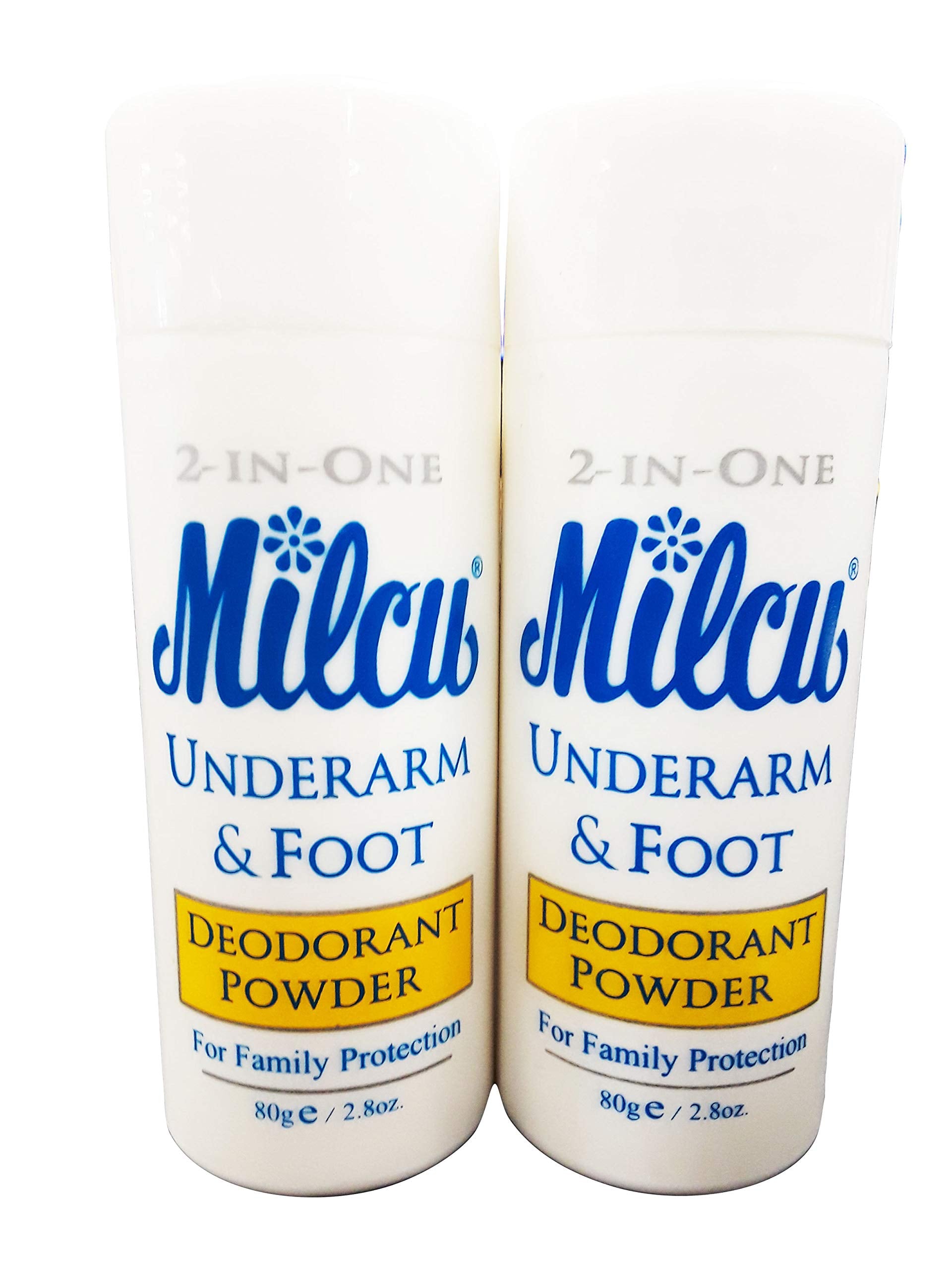 Milcu front packaging showing two 80g bottles and light scent benefit