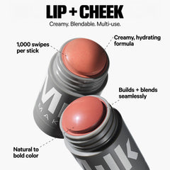 Milk Makeup highlighter Lit champagne close detail showing shimmer for radiant glow