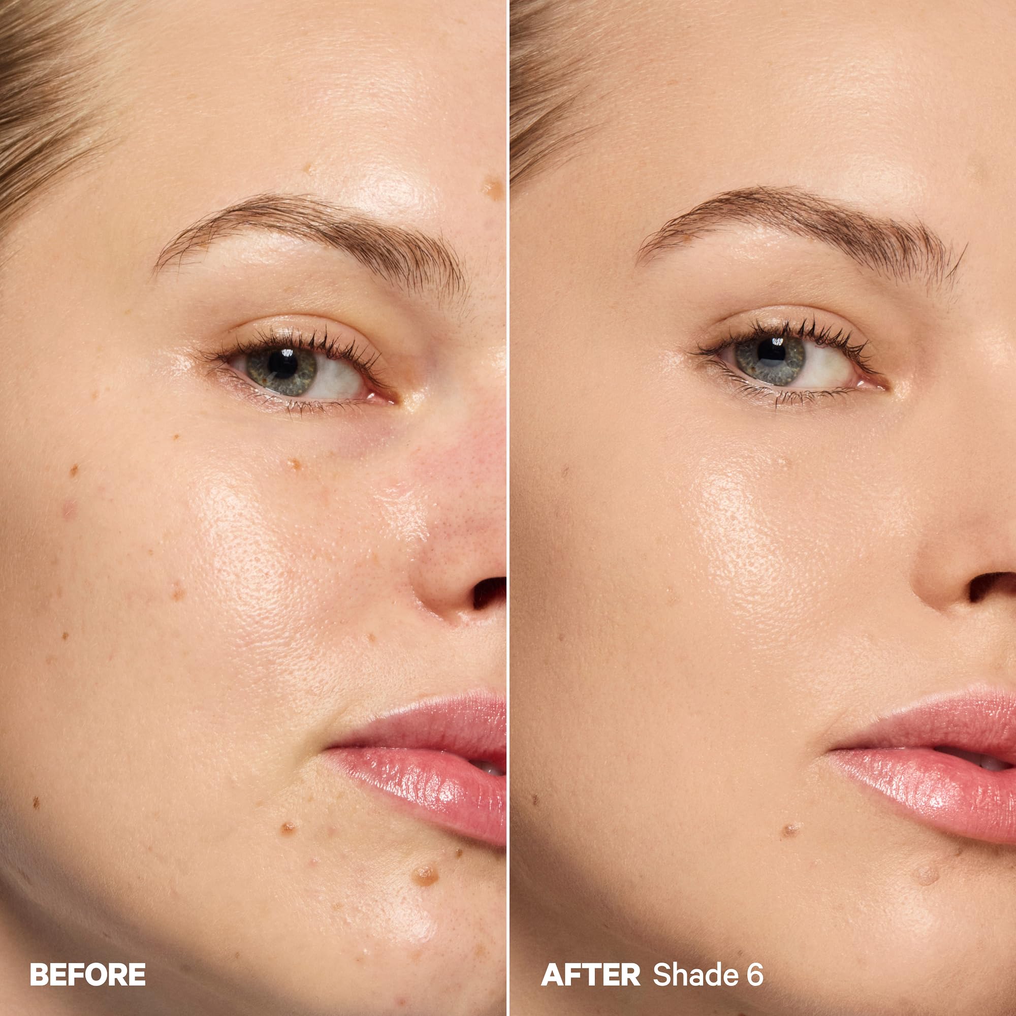 Milk Makeup being blended with sponge to show natural dewy finish