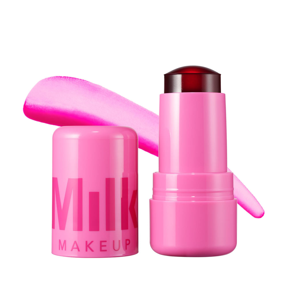 Milk Makeup front packaging showing Burst shade and compact design benefits