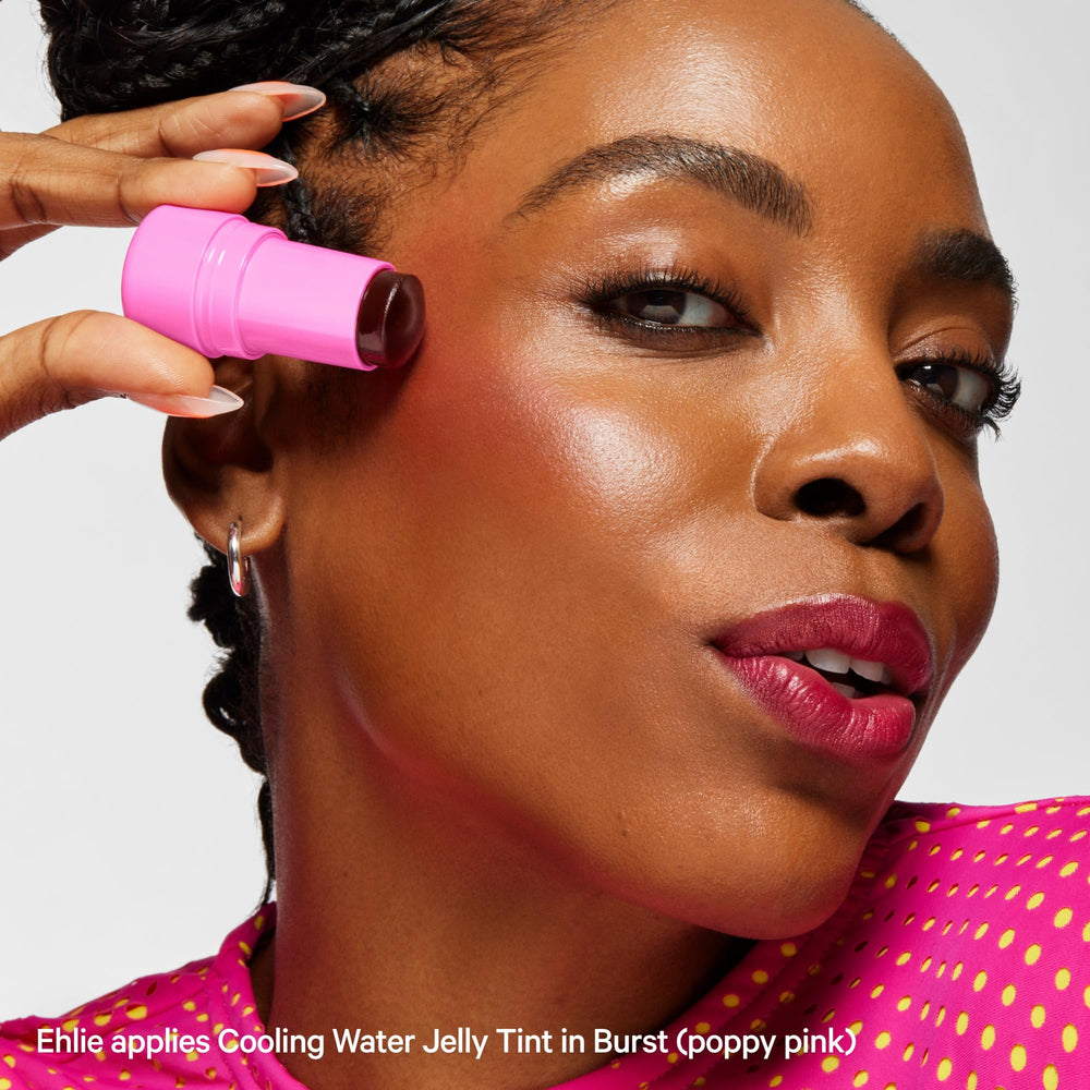 Milk Makeup model wearing Burst showing natural fresh-faced benefit