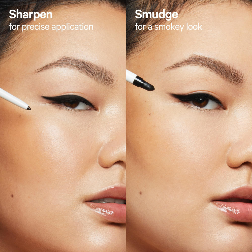 Milk Makeup eyeliner close-up of brown tip demonstrating creamy texture and precise line
