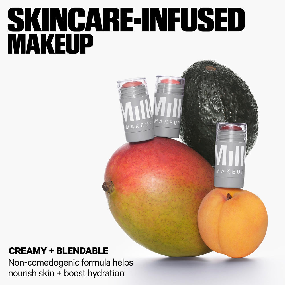 Milk Makeup swatch on arm displaying true shade payoff and buildable coverage