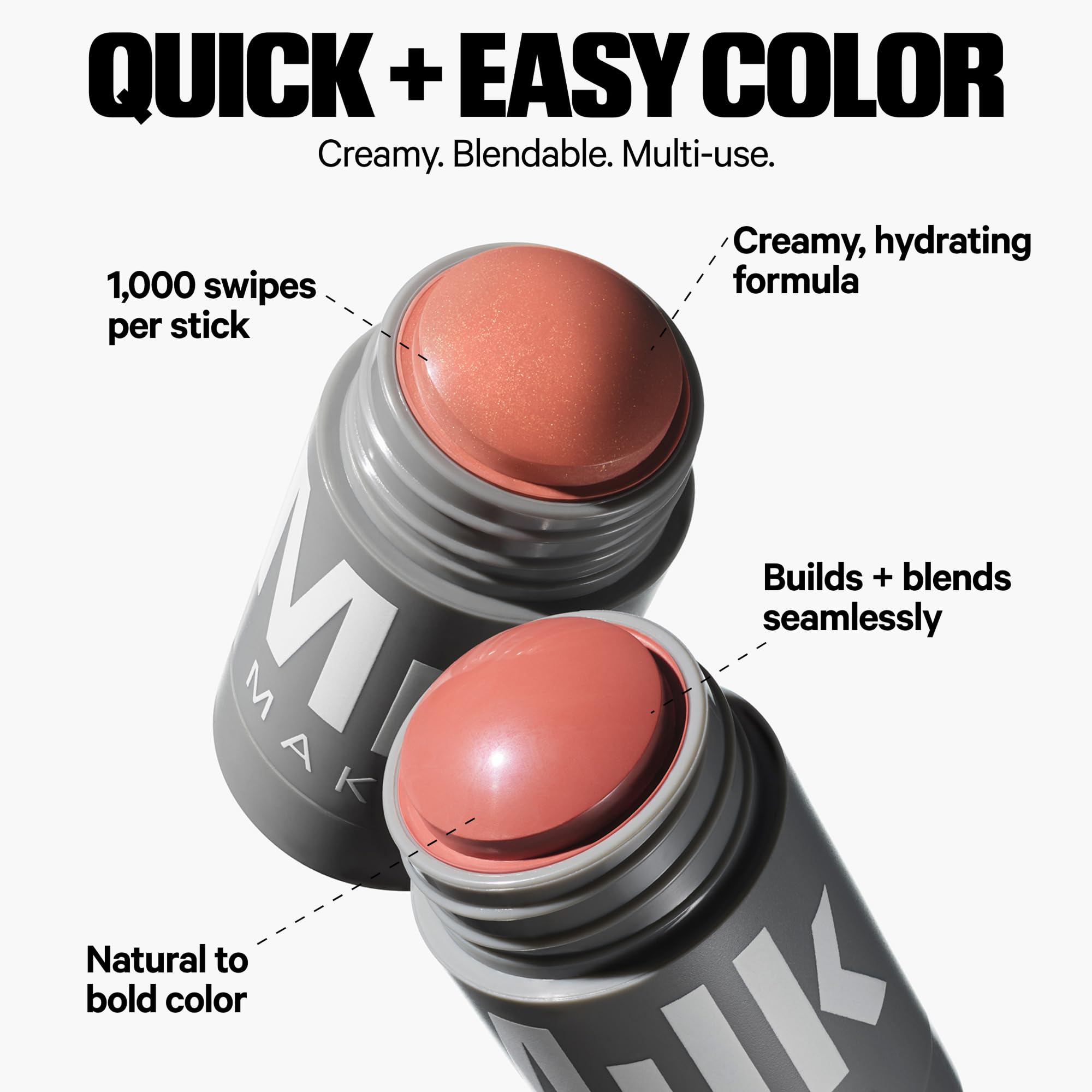 Milk Makeup creamy texture close-up showing smooth blendability and moisturizing feel