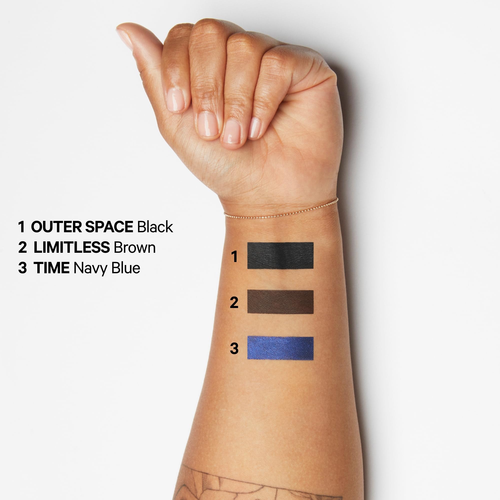 Milk Makeup application on eye demonstrating long‑wear, defined look benefit