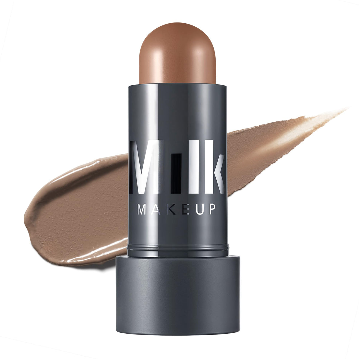 Milk Makeup stick front packaging showing Toasted shade and sleek tube benefits