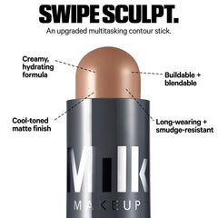Milk Makeup creamy stick texture close-up revealing smooth glide and blendability