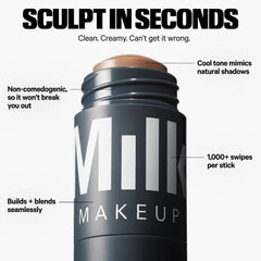 Milk Makeup Sculpt Stick Smolder twist-up mechanism detail demonstrating controlled application