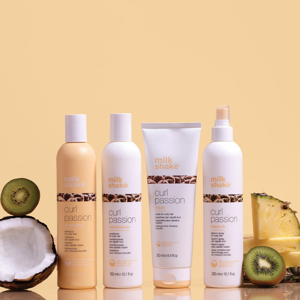 milk_shake Curl Passion with matching shampoo showing complementary routine