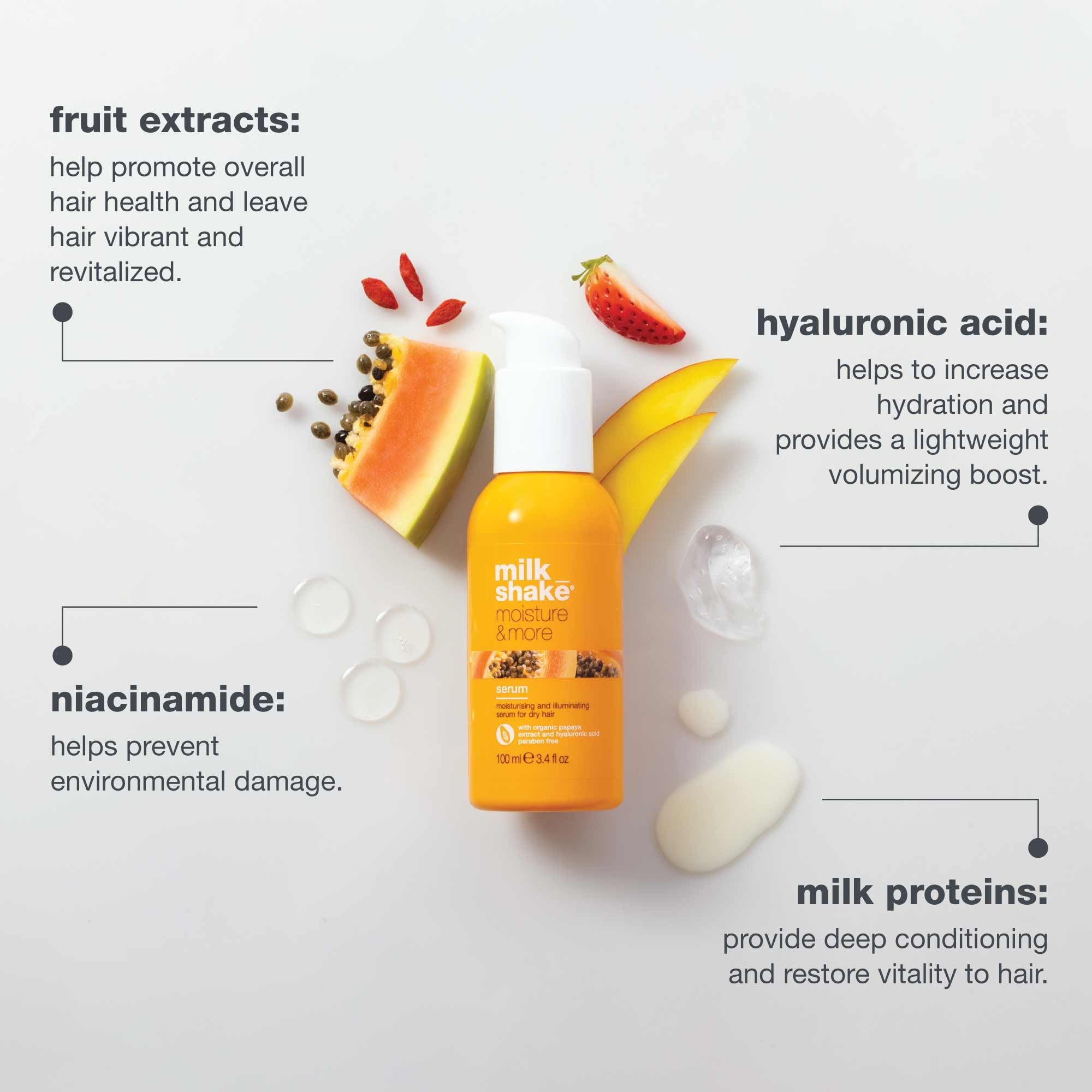 milk_shake close-up of serum drop highlighting lightweight, silky texture