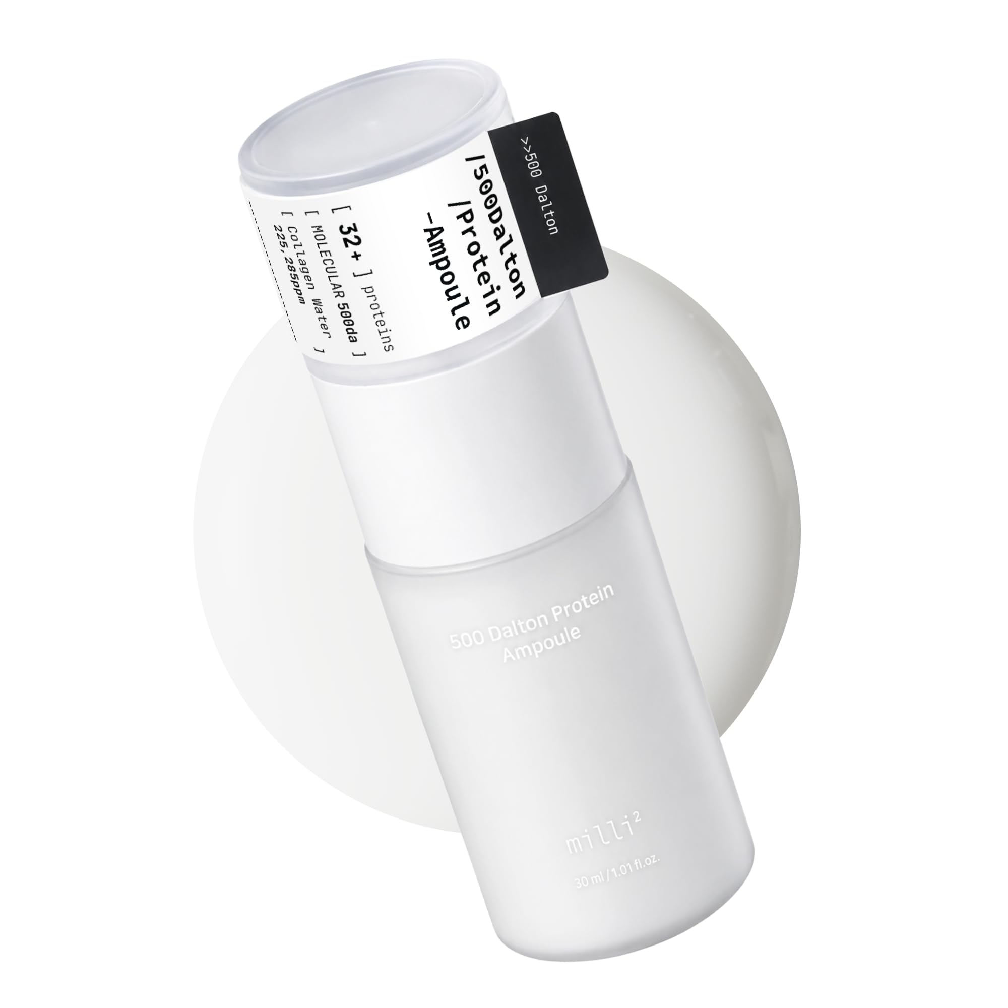 millimilli front bottle showing sleek ampoule design and brand clarity