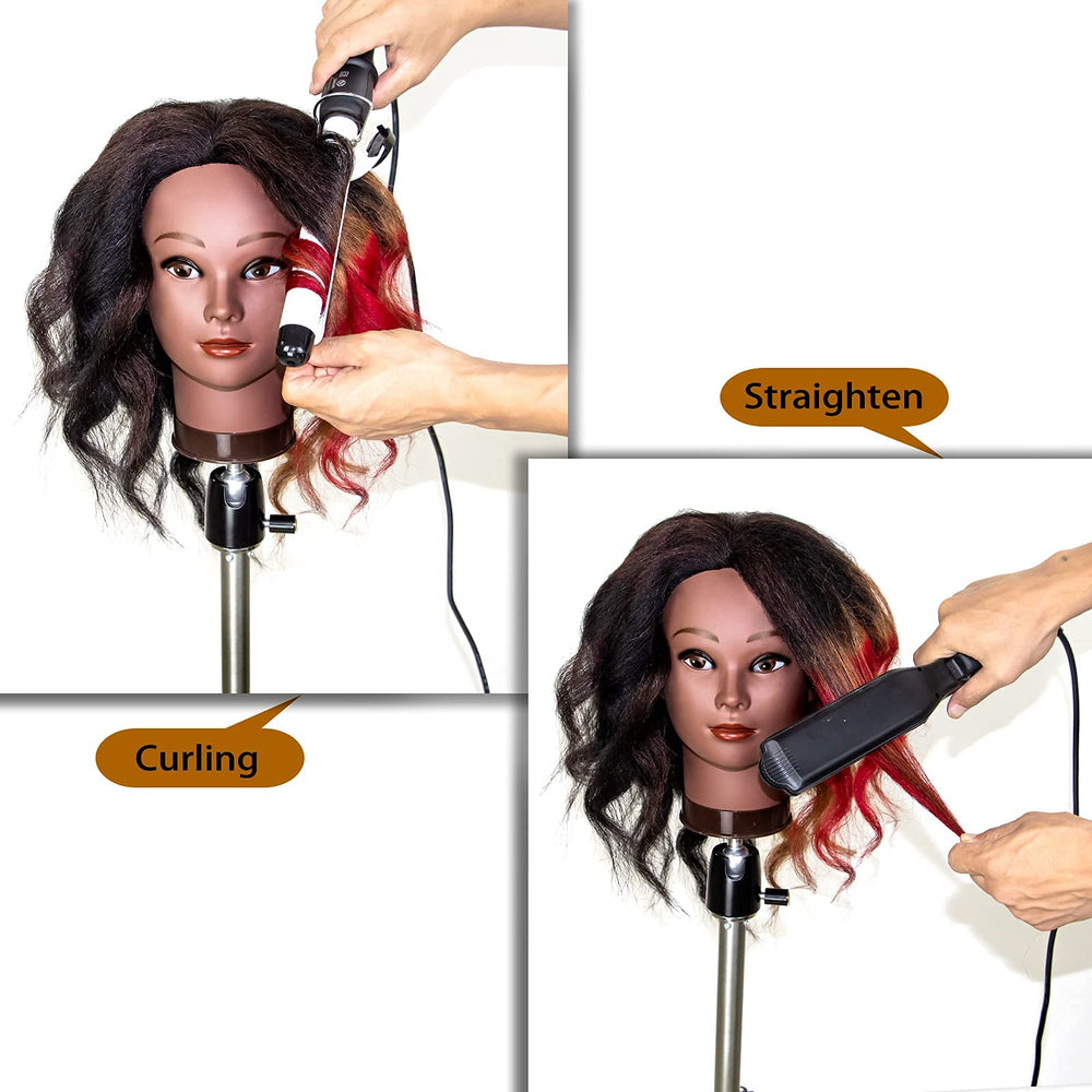 MILLYSHINE included kit with comb clips bands and colorful braiding ropes for training