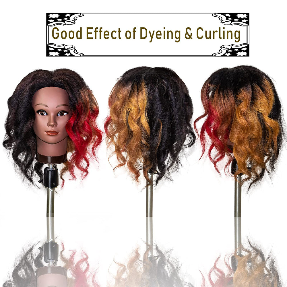 MILLYSHINE mannequin mounted on table stand for stable cutting and styling practice