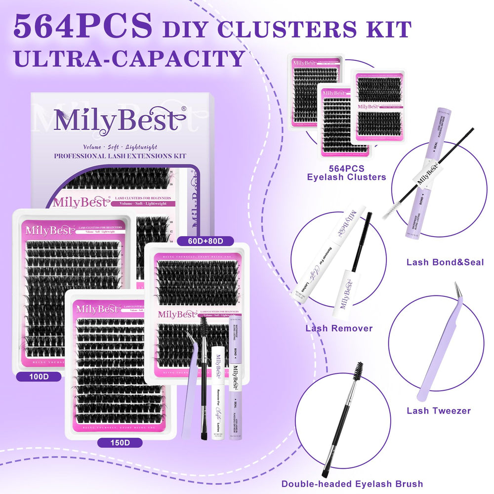MilyBest close-up of wispy cluster fibers showing soft texture and natural blend
