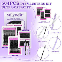 MilyBest close-up of wispy cluster fibers showing soft texture and natural blend