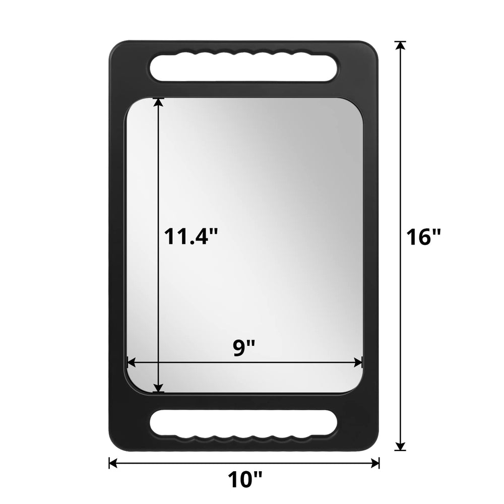 Mineloff next to comb for size comparison showing larger viewing area for precise cutting