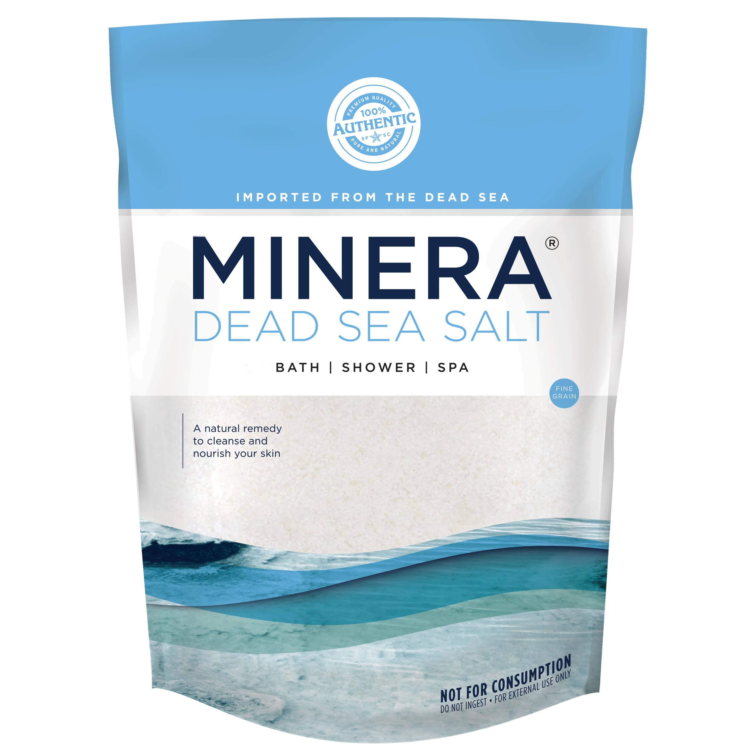 Minera front packaging 15 lb showing three 5 lb bags and clean design benefit convenience