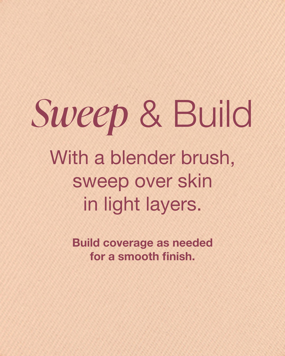 Mineral Fusion brush sweeping powder for easy matte application