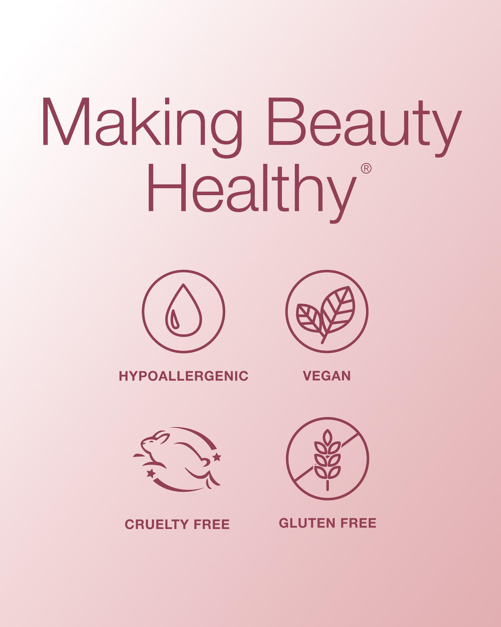 Mineral Fusion back label close-up showing ingredient list and clean-beauty claims