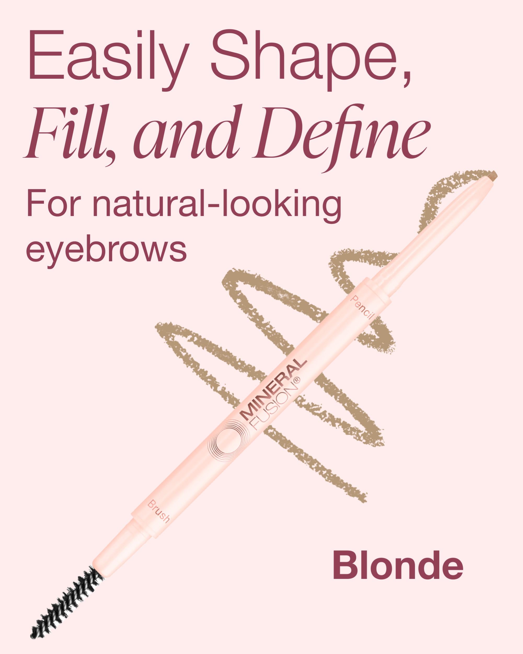 Mineral Fusion dual-ended view showing pencil and brush for convenience