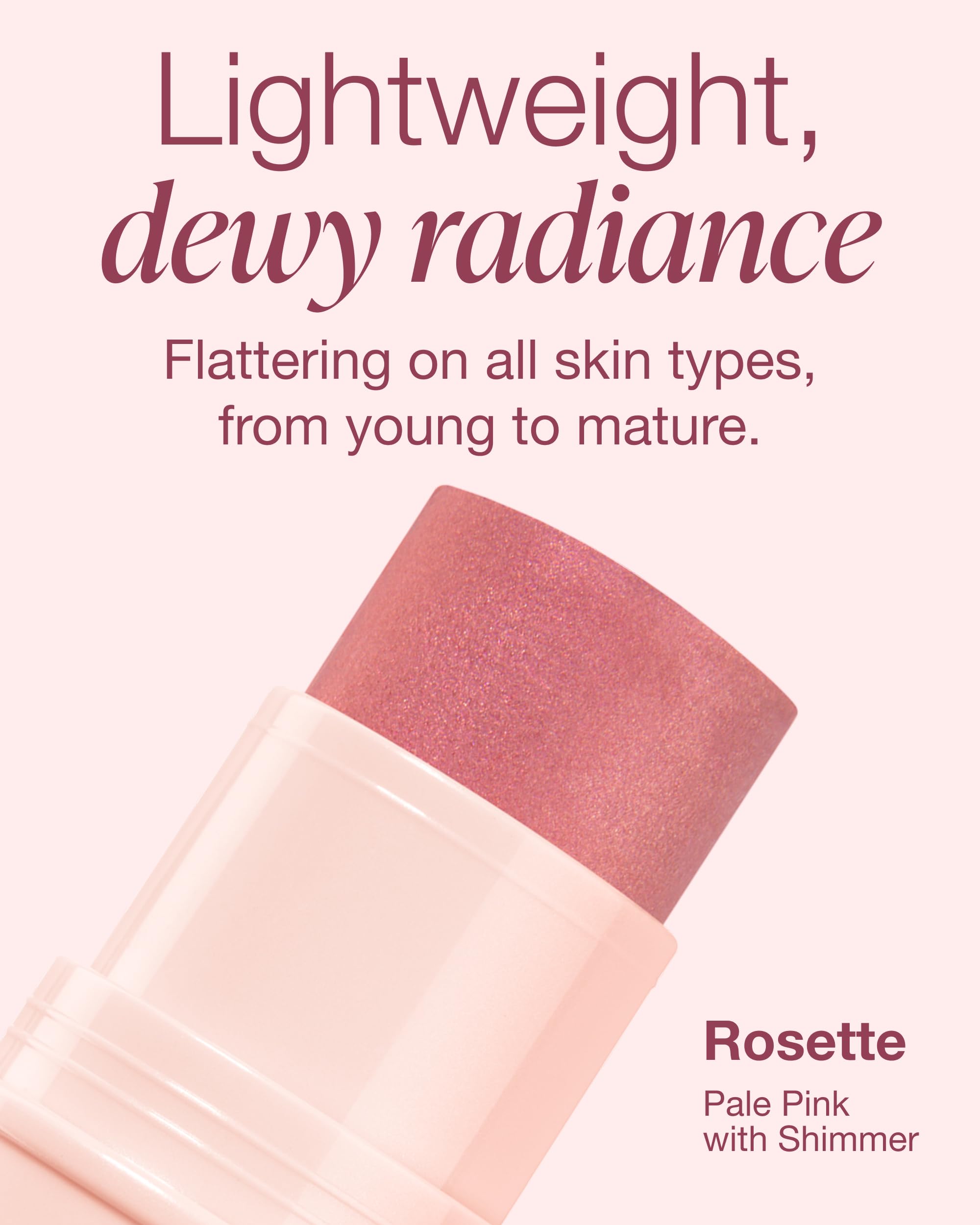 Mineral Fusion swatched on cheek, natural flushed finish benefit