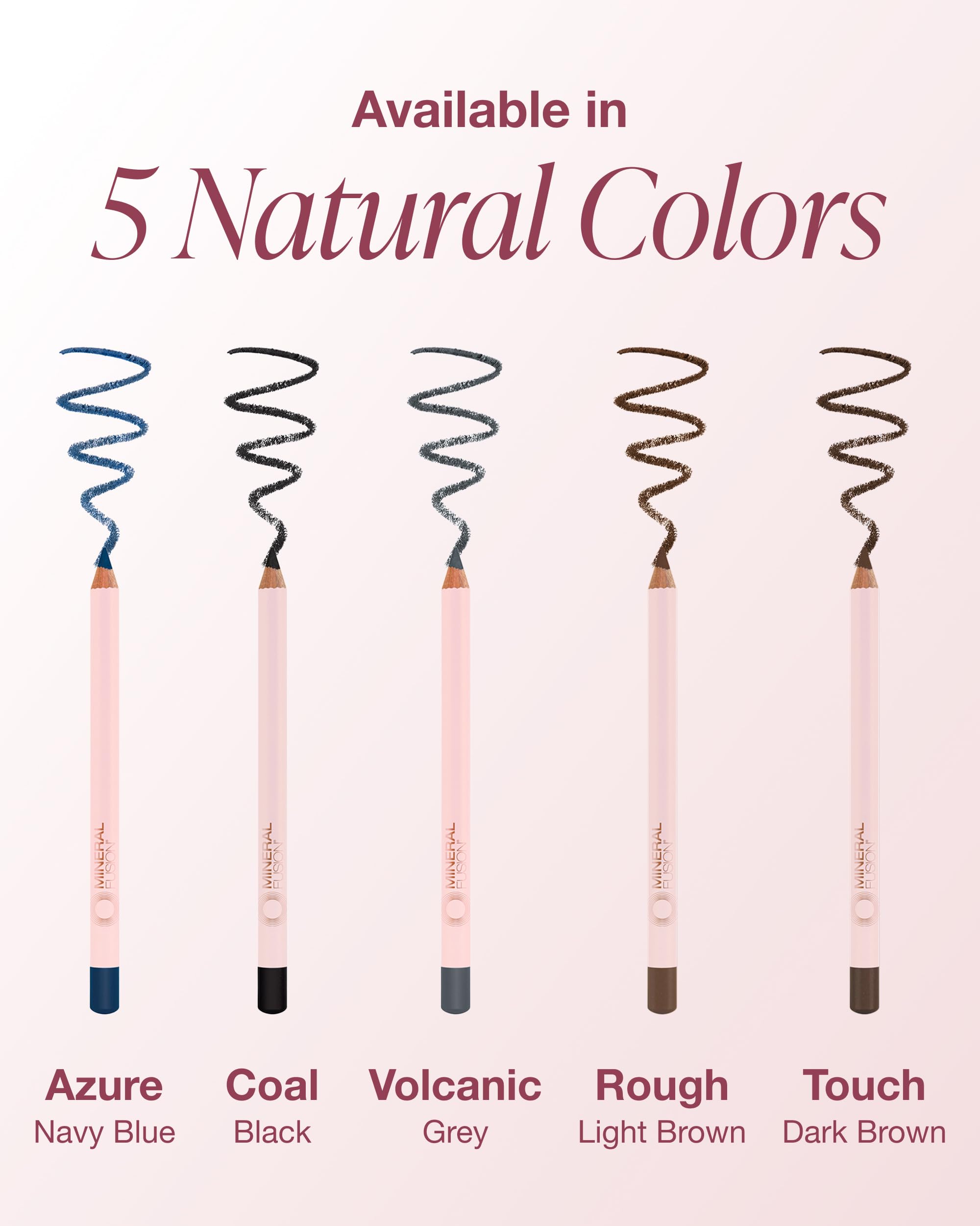 Mineral Fusion pencil with meadowfoam flower to show nourishing ingredient