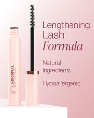 Mineral Fusion mascara texture swatch on white illustrating smooth, non-clumping finish
