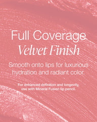 Mineral Fusion swatch texture showing creamy pigment and color payoff
