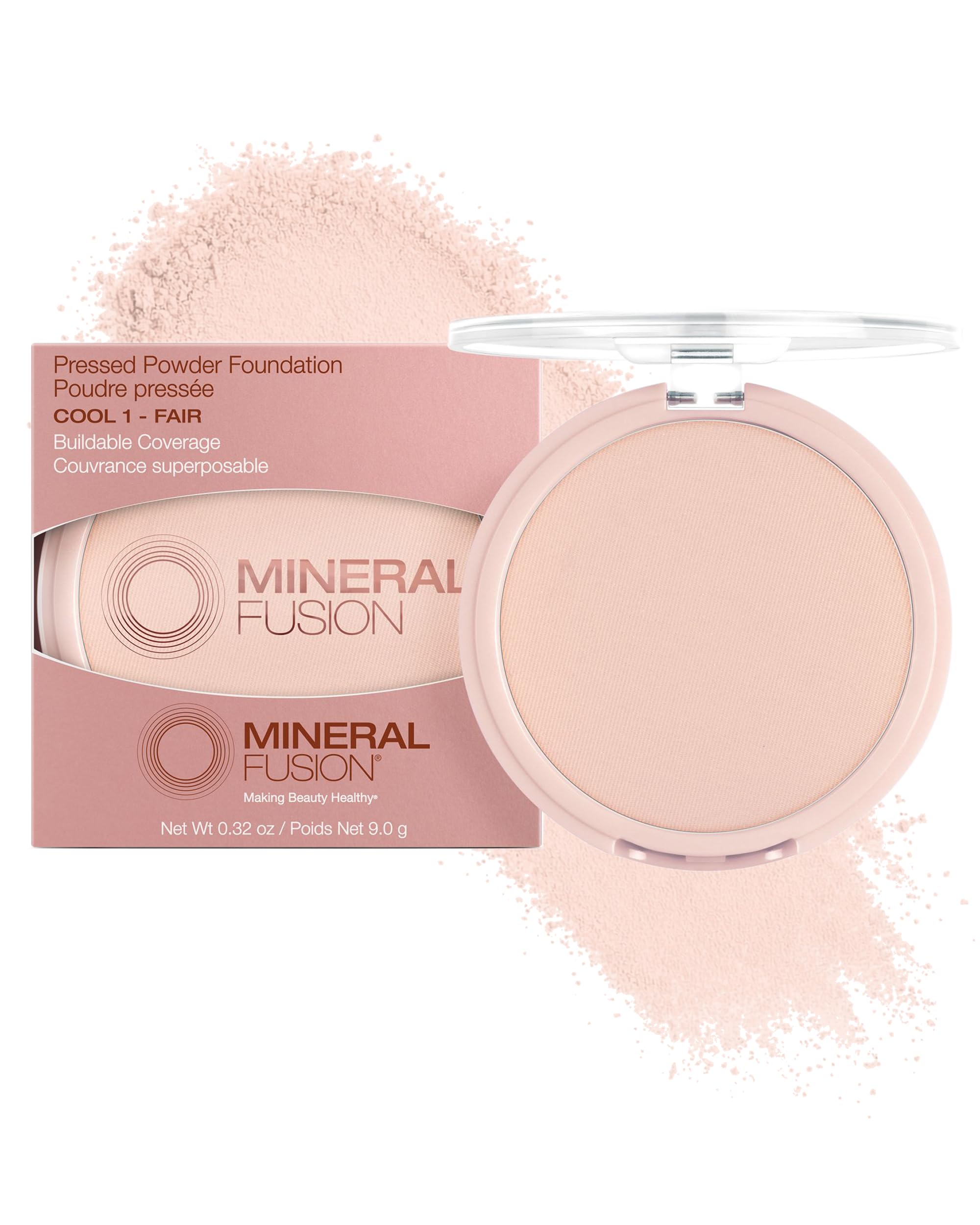 Mineral Fusion compact front view showing sleek packaging and easy portability