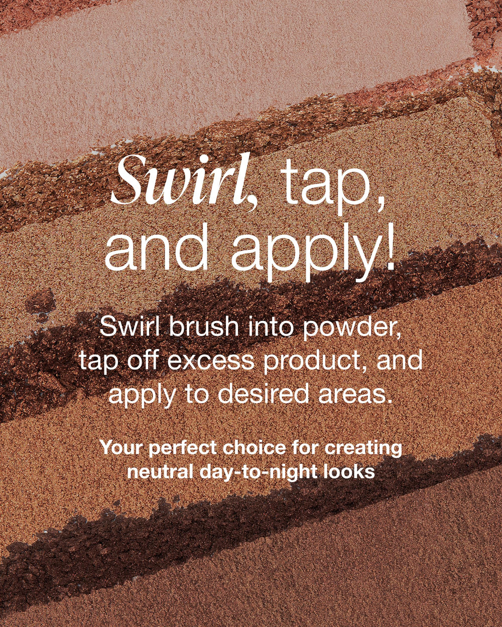 Mineral Fusion deep chocolate swatch demonstrating pigmented crease definition