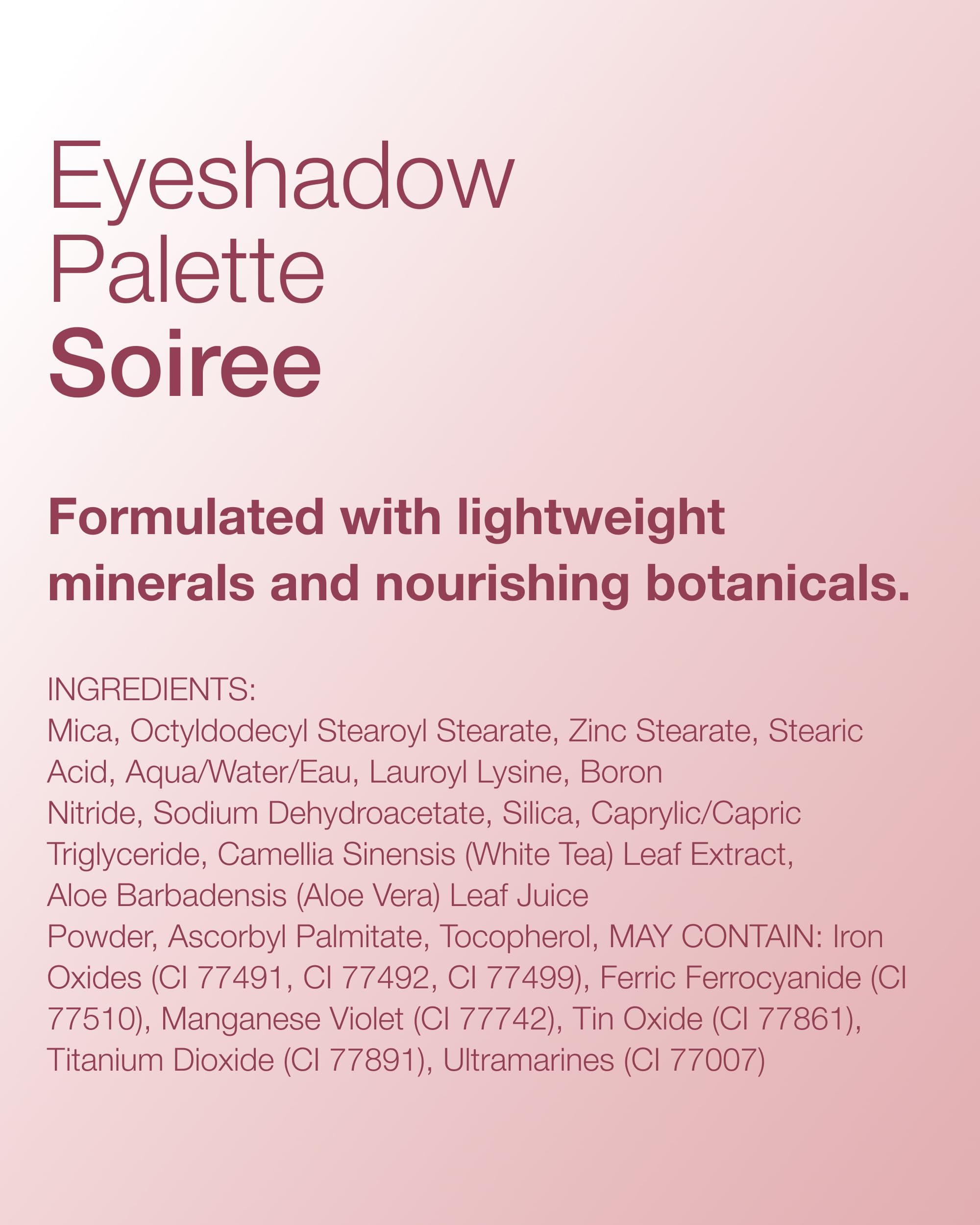 Mineral Fusion packaging back label showing ingredient highlights and vegan claim