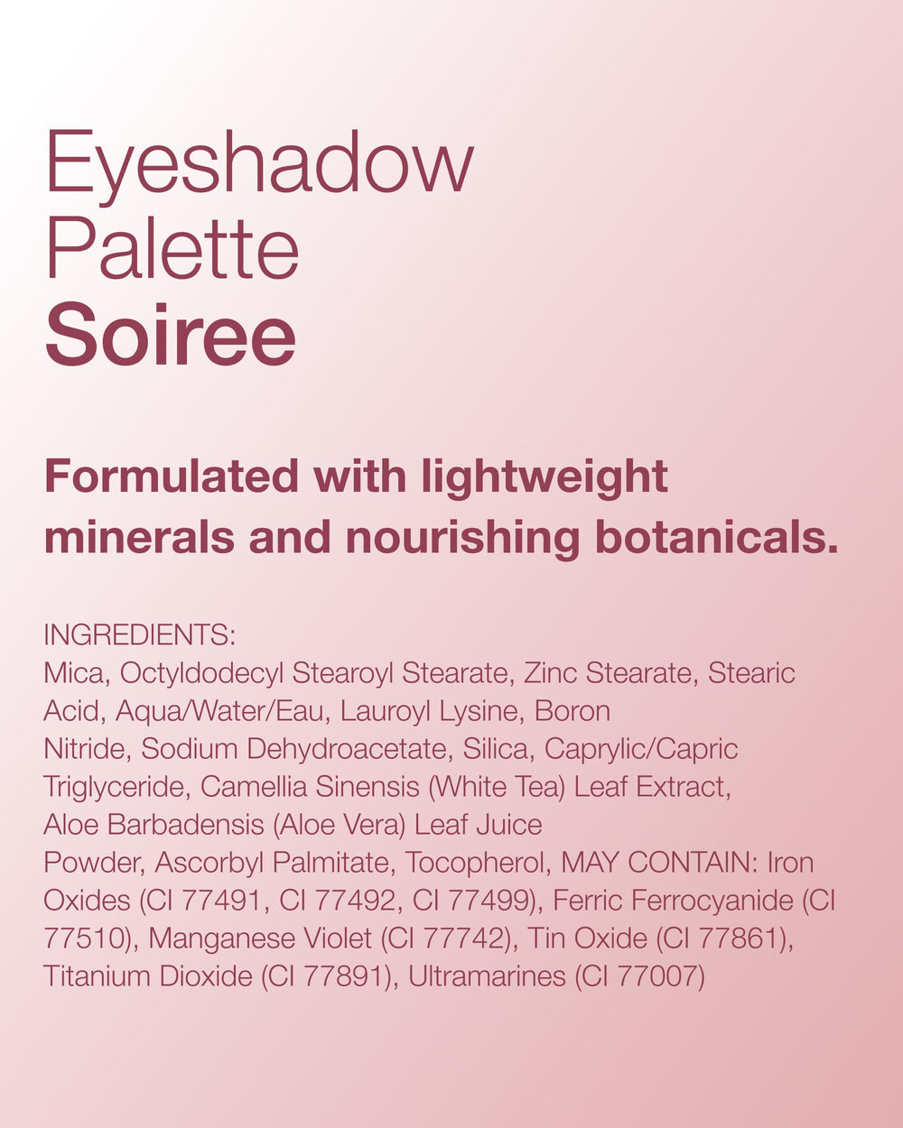 Mineral Fusion packaging back label showing ingredient highlights and vegan claim