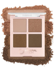 Mineral Fusion close-up of shimmer shade showing reflective finish for brightening eyes