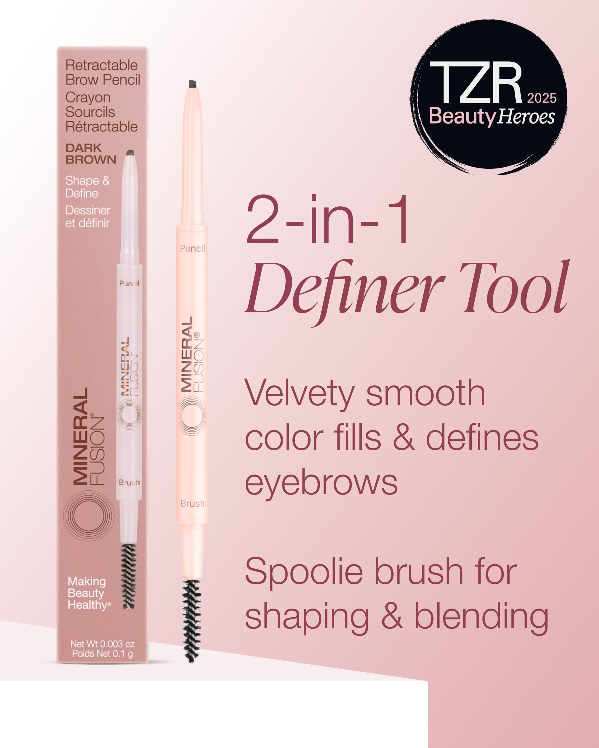 Mineral Fusion close-up of retractable pencil tip for precise strokes