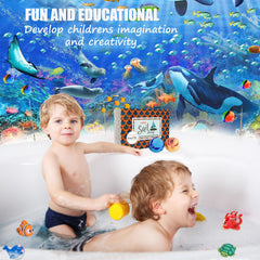 Mineral Me California fizzing bath bomb coloring tub water, vivid color and bubbly play benefit
